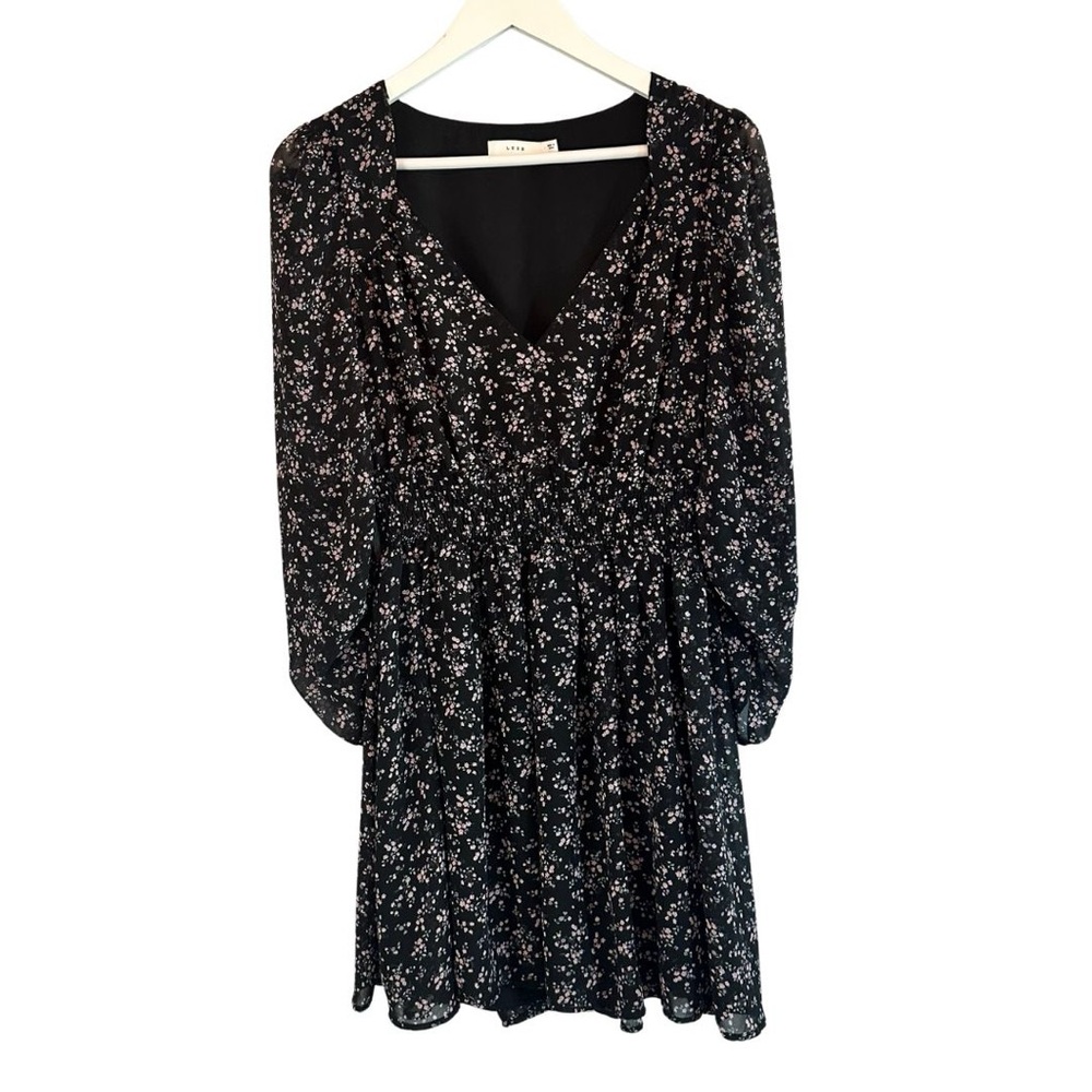 Floral Black Dress
